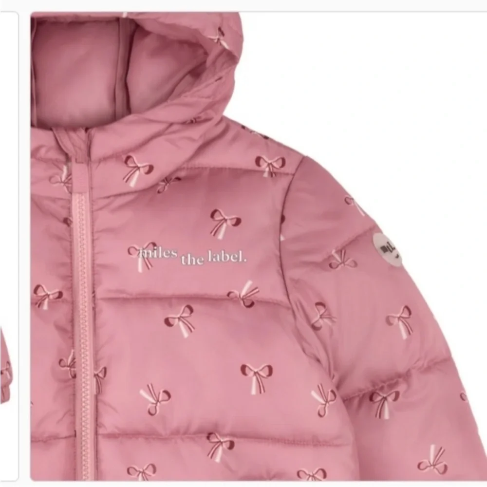 Pink Kids Puffer Jacket